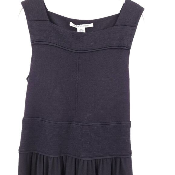 DVF Wool Jersey Knit Circle Skirt Dress with Pockets | 6 - Picture 2 of 7